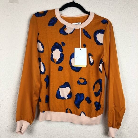 Phillip Lim For Target Animal Print Orange Sweater - Picture 1 of 7